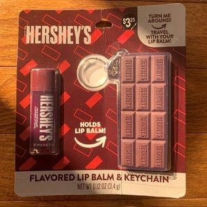 NWT hershey’s lip balm with keychain